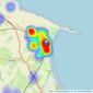 DMA - Filey listings heatmap