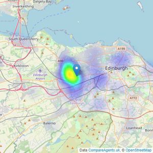 DMD Law LLP - Edinburgh listings heatmap