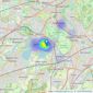 Domains Property Services - East Molesey Sales listings heatmap