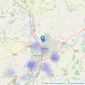 Domovo - Bedford listings heatmap