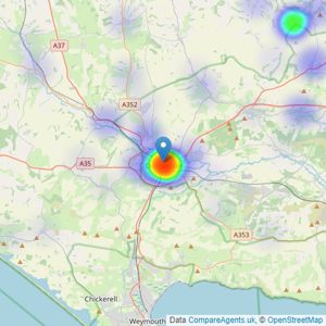 DOMVS - Dorchester listings heatmap