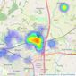 Dormans Estate Agents - Exeter listings heatmap