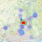 Dorset & Hampshire Park Homes - Ferndown listings heatmap