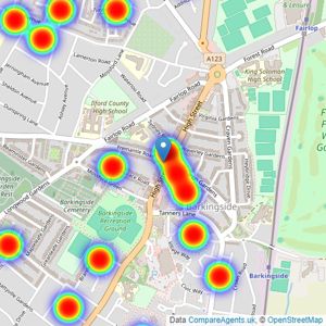 Douglas Allen - Barkingside listings heatmap