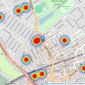 Douglas Allen - Ilford listings heatmap