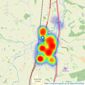 Dourish & Day - Penkridge listings heatmap