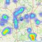 Dowen - Durham listings heatmap