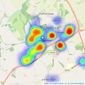 Dowen - Spennymoor listings heatmap