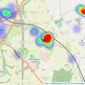 Downes and Daughters - Lichfield listings heatmap