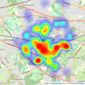 Drewery Property Services - Sidcup listings heatmap