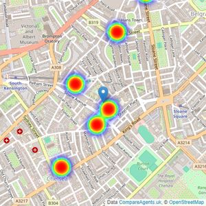 Druce - Chelsea listings heatmap