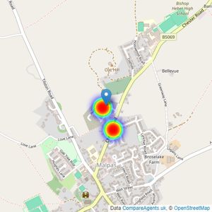 Duchy Homes listings heatmap