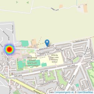 Duchy Homes listings heatmap