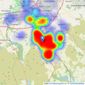 Duckworths Estate Agents - Darwen listings heatmap