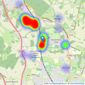 Duncan Perry Estate Agents - Brookmans Park listings heatmap