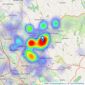 Dunn & Rate - Stoke-On-Trent listings heatmap