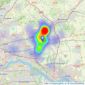 Durden & Hunt - Hornchurch listings heatmap