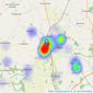 Durrants - Halesworth listings heatmap