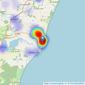 Durrants - Southwold listings heatmap