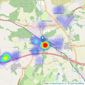 Dylan Davies Estate Agents - Pontyclun listings heatmap