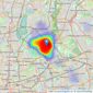 E10 Homes - Leyton listings heatmap