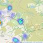 Eadon Lockwood & Riddle - Hathersage listings heatmap