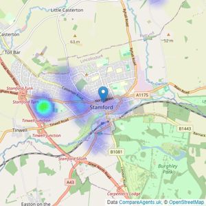 Eastaway Property - Stamford listings heatmap