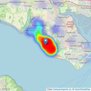 Eckersley White - Lee-On-The-Solent listings heatmap