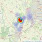 Eden Midcalf - Kinver listings heatmap