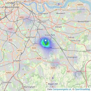 Edward Ashdale - Bromley listings heatmap