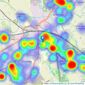 Edward Knight Estate Agents - Rugby listings heatmap