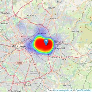 Edward Mellor Ltd - Droylsden listings heatmap