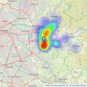 Edward Mellor Ltd - Hyde listings heatmap