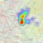 Edward Mellor Ltd - Hyde listings heatmap