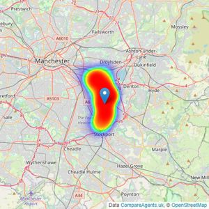 Edward Mellor Ltd - Reddish listings heatmap