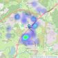 Edwards - Ferndown listings heatmap