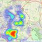 Edwards Moore - Aldridge listings heatmap