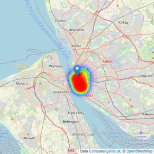 Elite Realty Invest - Liverpool listings heatmap