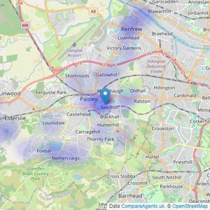 Elle Marie Property - Paisley listings heatmap