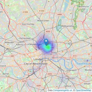 Ellis & Co - Islington listings heatmap