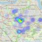 Ellis & Co - Sidcup listings heatmap