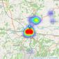 Ellis & Co - Tonbridge listings heatmap