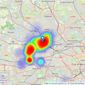 Ellis & Co - Wembley listings heatmap