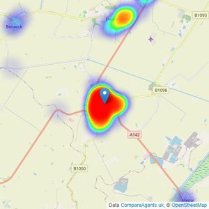 Ellis Winters Estate Agents - Chatteris listings heatmap