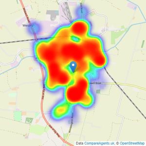 Ellis Winters Estate Agents - March listings heatmap