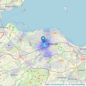 Ellisons - Edinburgh listings heatmap