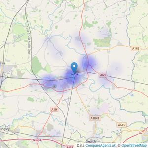 Elmhirst Parker - Selby listings heatmap