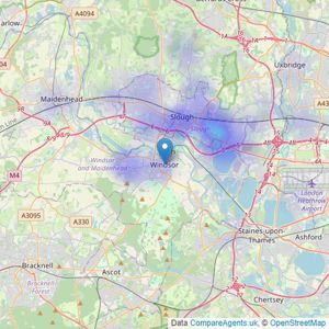 Elsewhere - Windsor listings heatmap