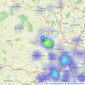 Emdot Property Consultants Ltd - Worcester listings heatmap