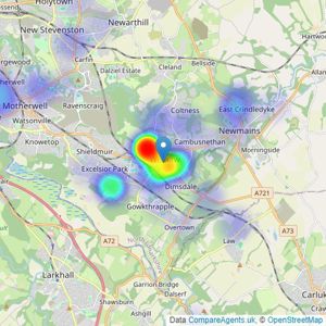 Empire Property - Wishaw listings heatmap